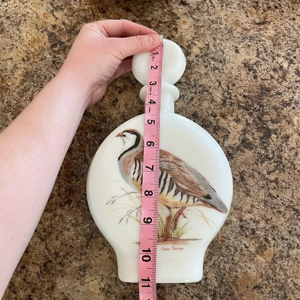 Vintage Field Birds Decanter